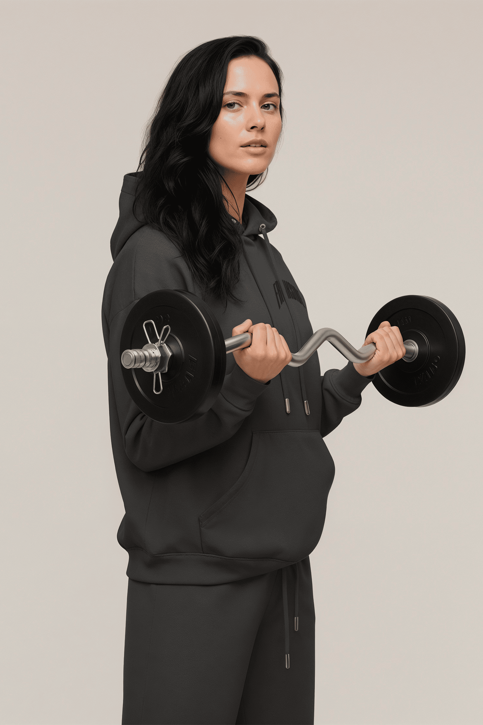 Moletom de treino feminino "Freakside" Chumbo