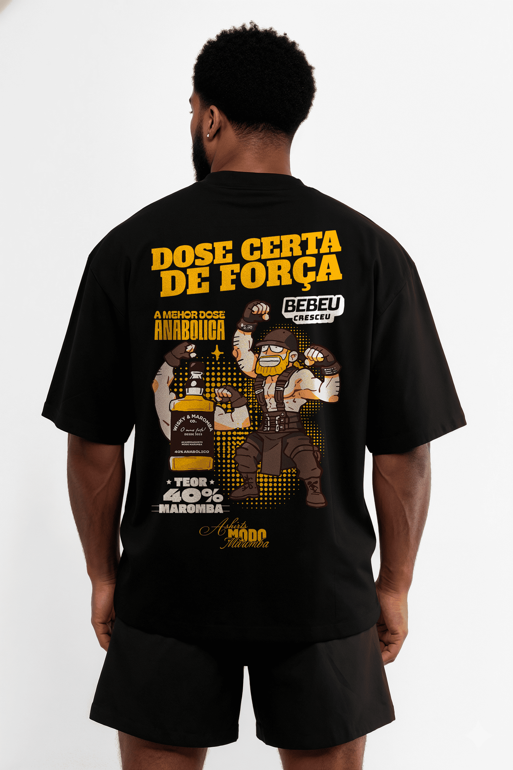 Camiseta Oversized "Dose Anabólica" Freakside™