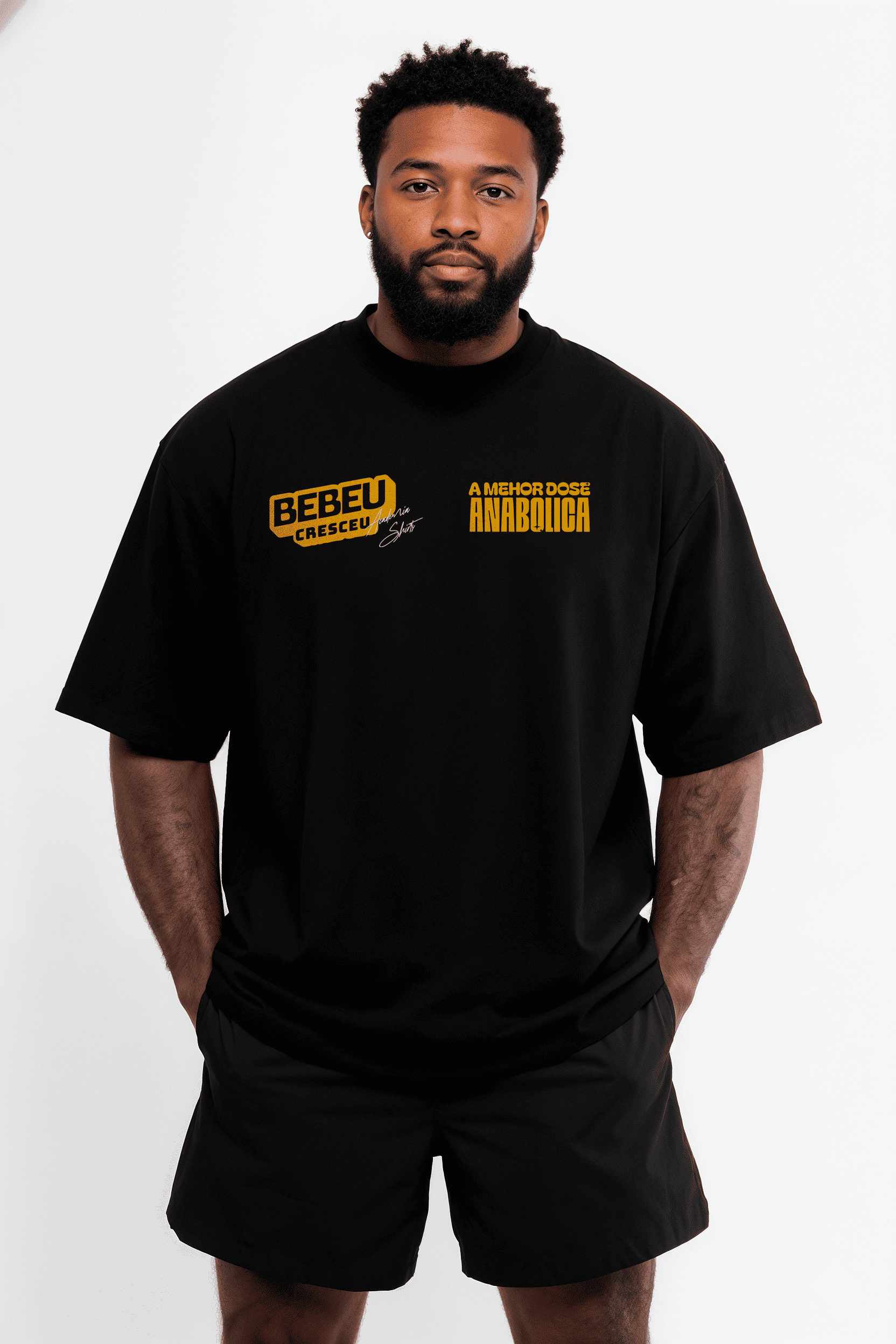 Camiseta Oversized "Dose Anabólica" Freakside™