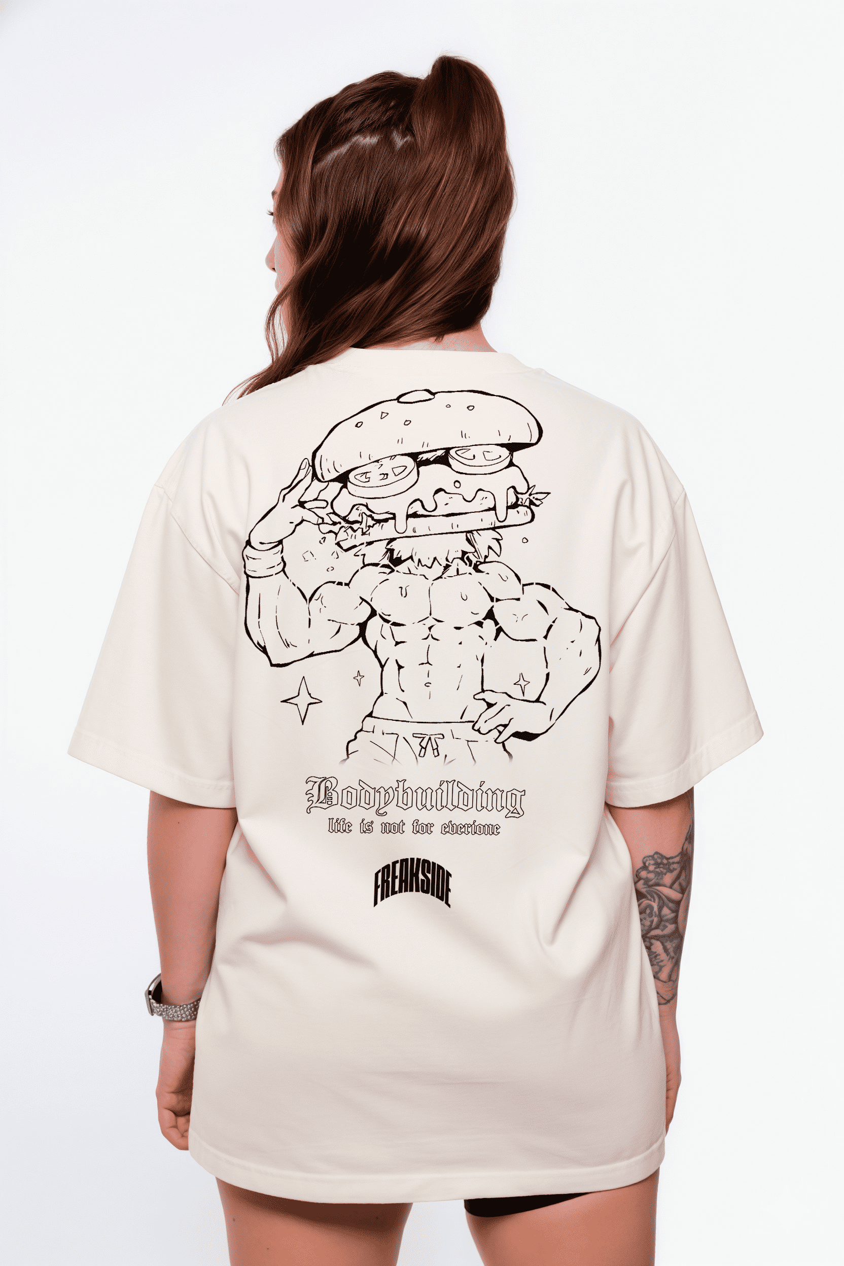 Camiseta Oversized "Mr Muscle Foods" Freakside™