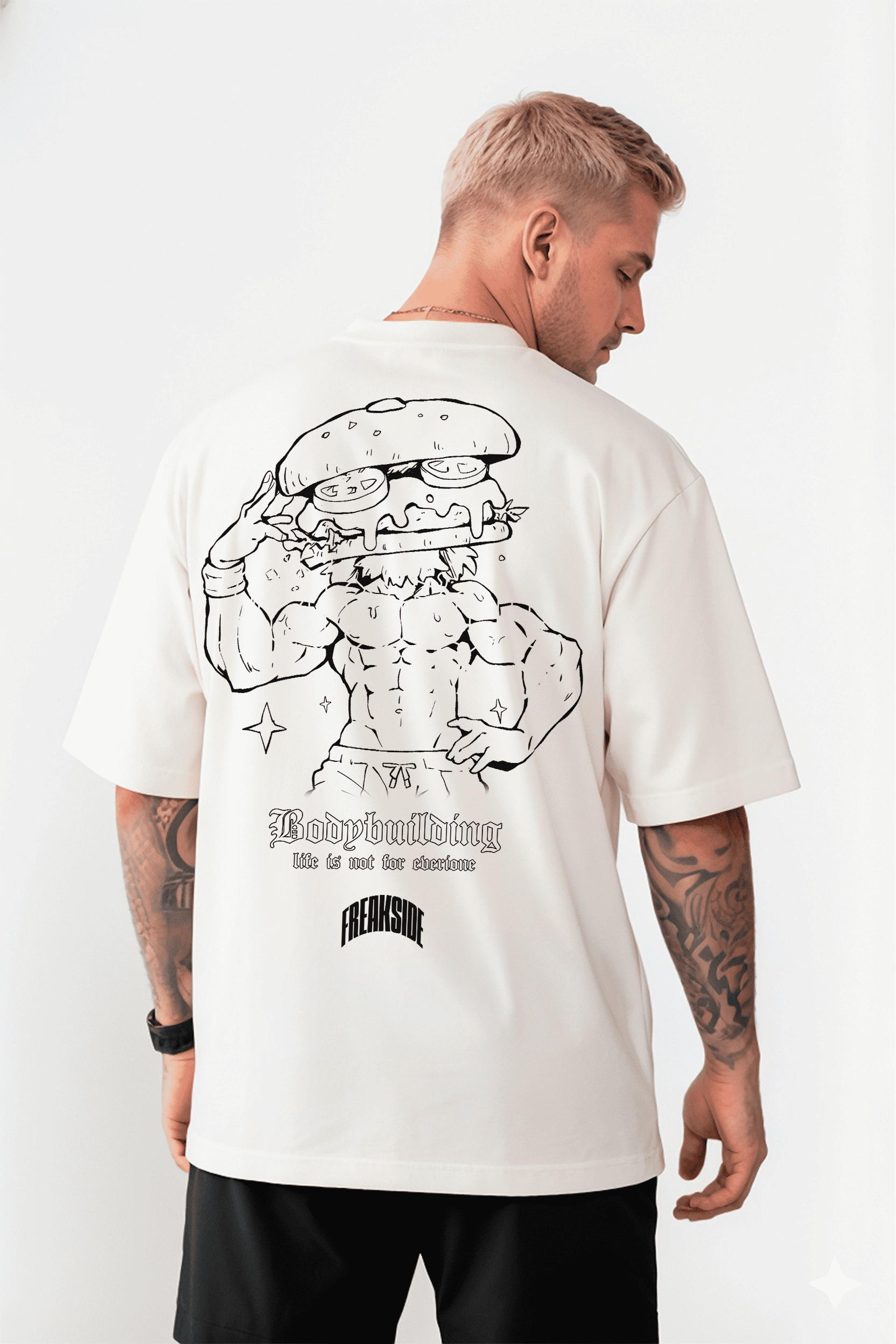 Camiseta Oversized "Mr Muscle Foods" Freakside™