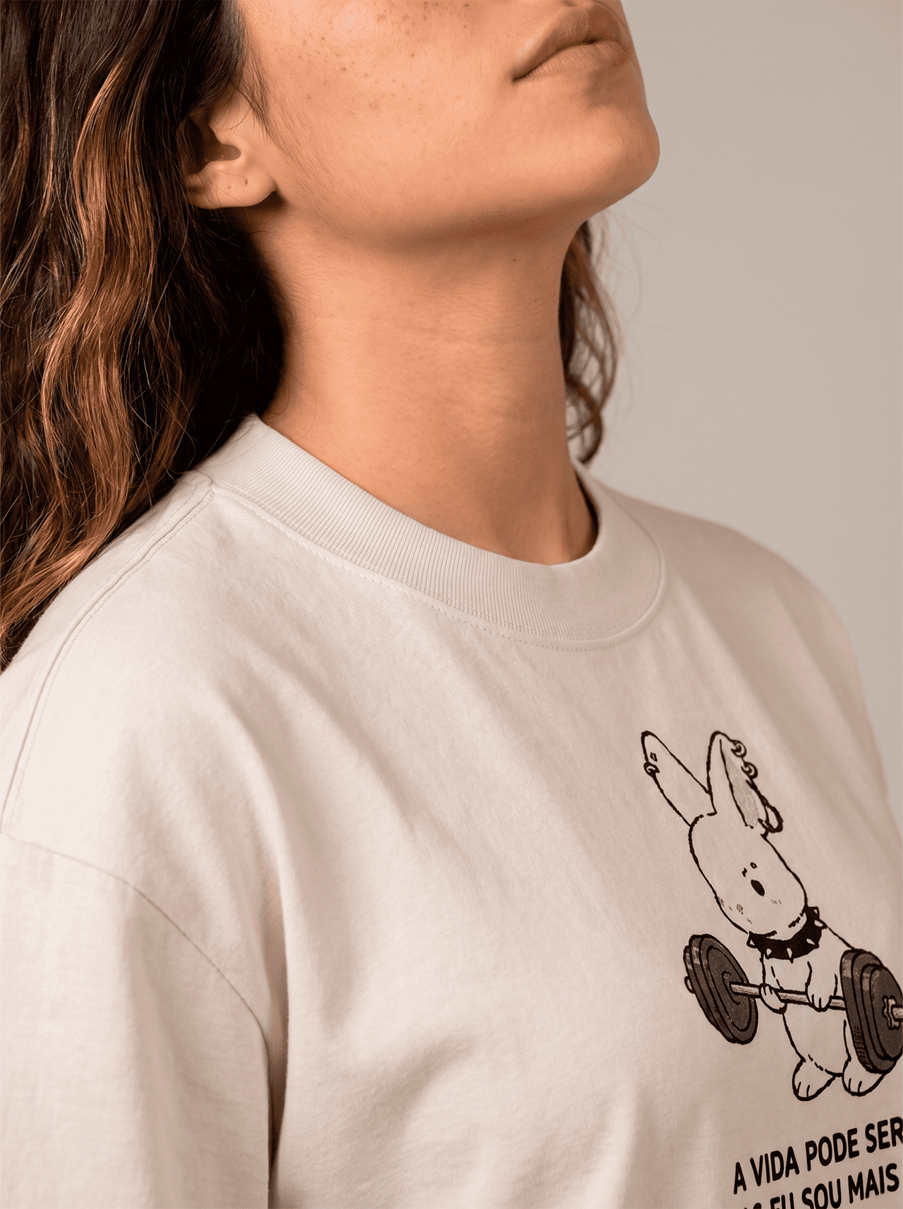 "A vida pode ser dura, mas eu sou mais durona" Oversized