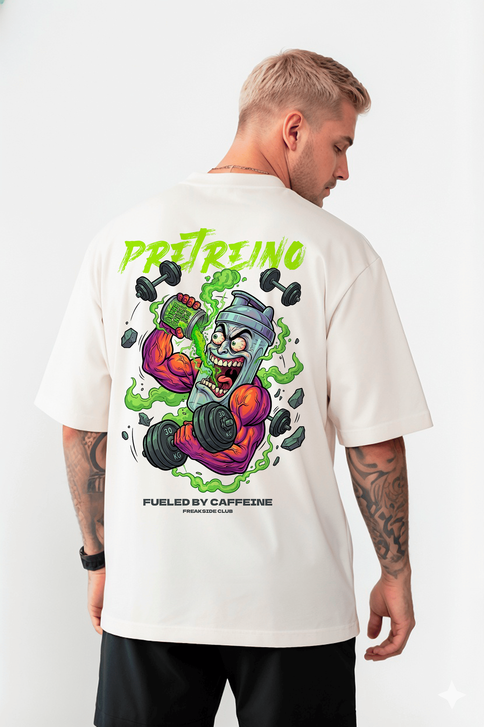 Camiseta Oversized "PRE TREINO" Freakside