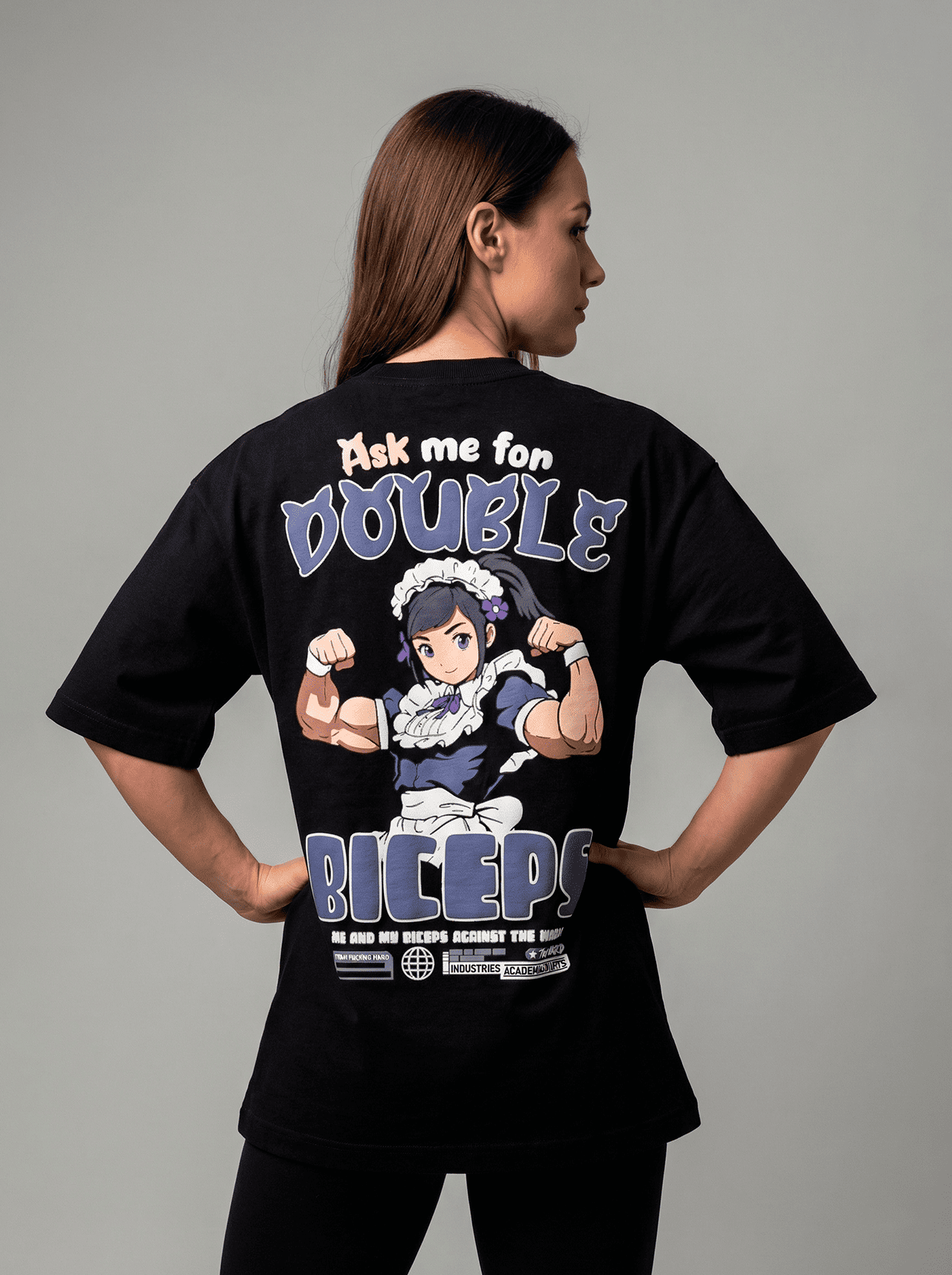 "Ask me for Double Biceps" Freakside™ Camiseta Oversized