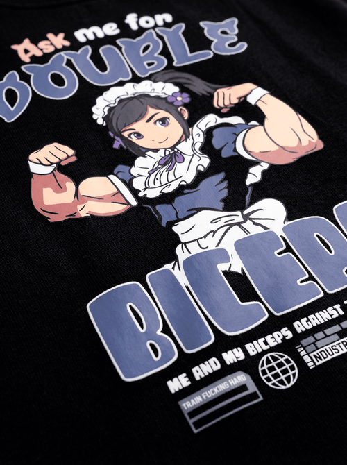 "Ask me for Double Biceps" Freakside™ Camiseta Oversized