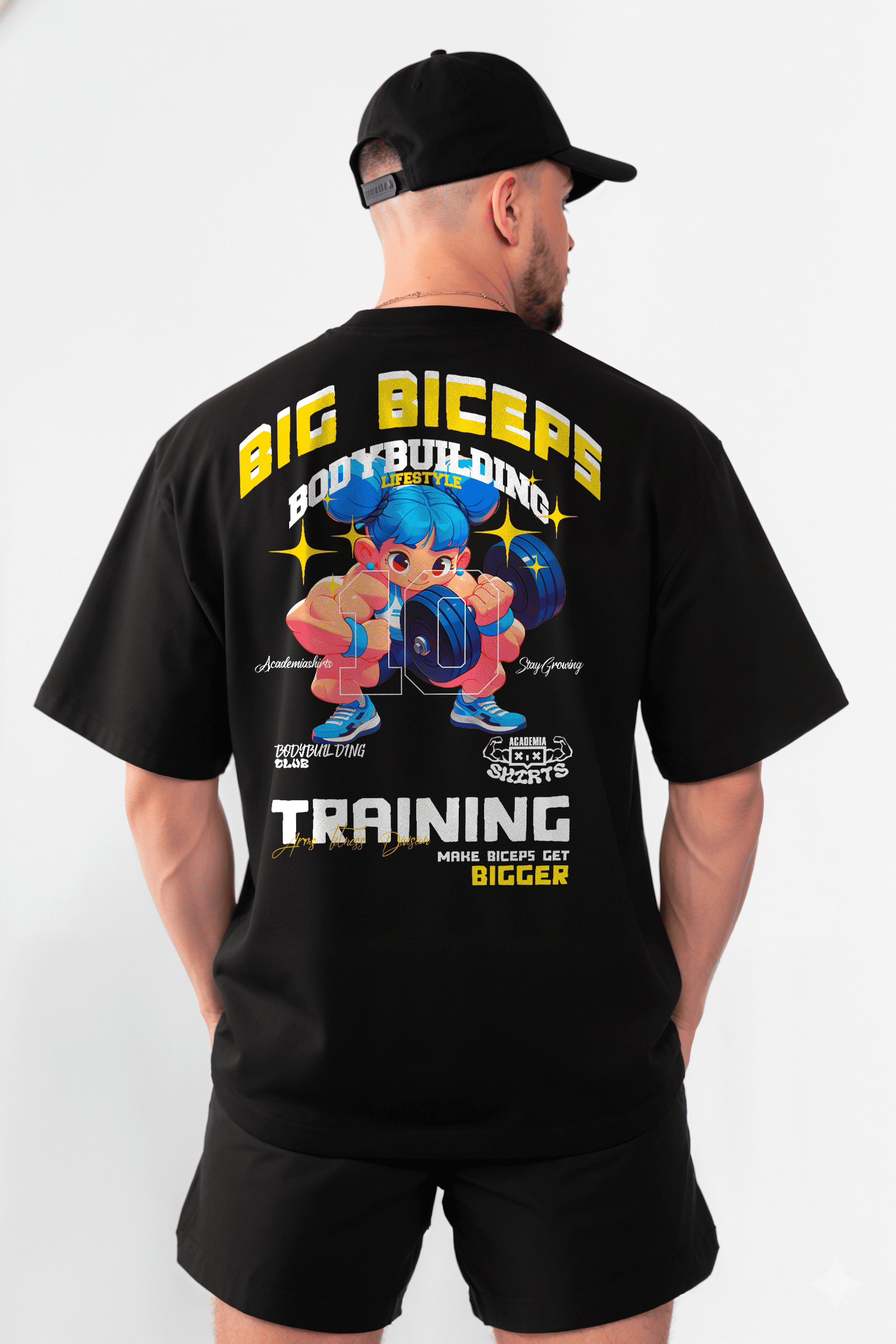 Camiseta Oversized "BIG BICEPS GIRLS" Freakside™