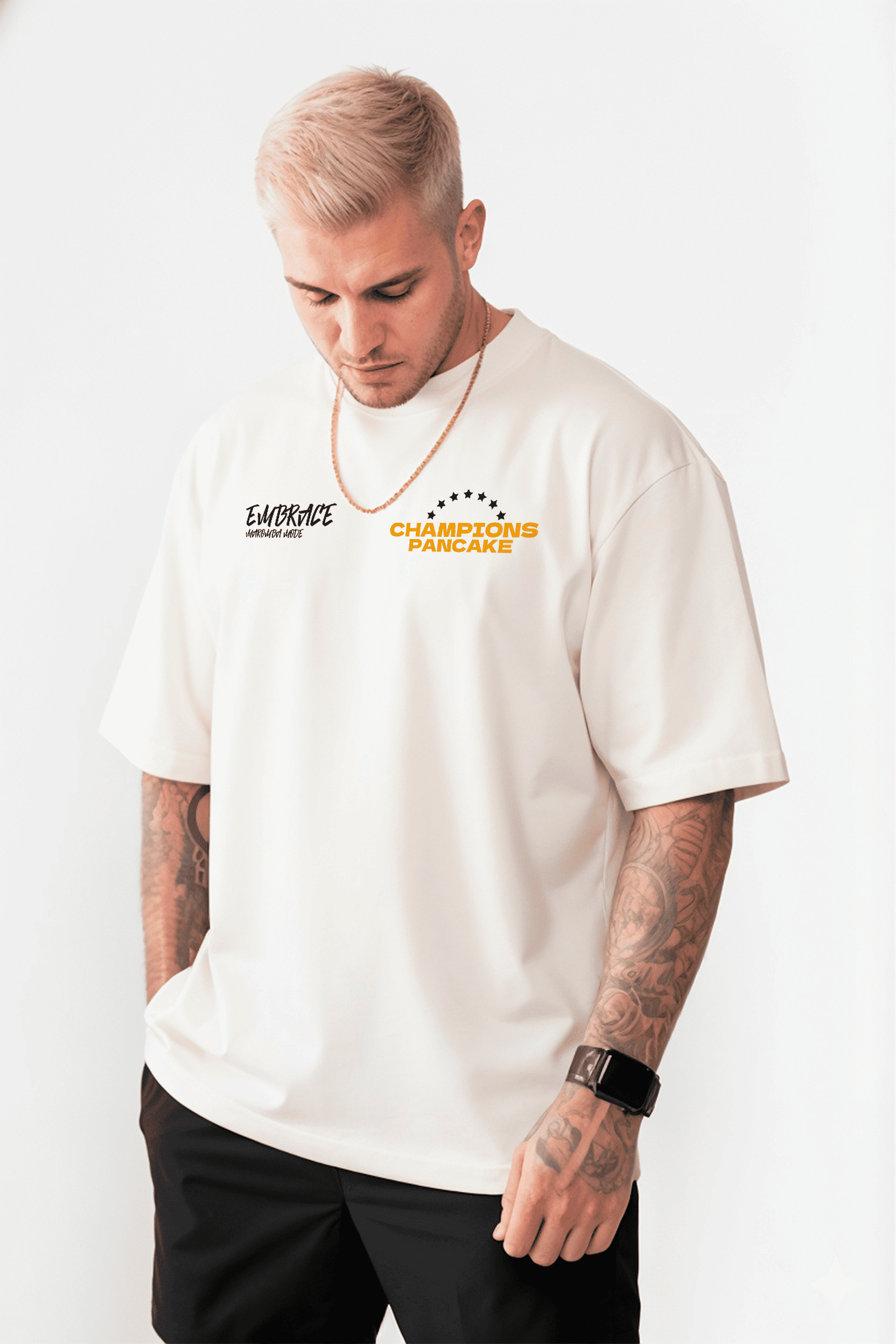 Camiseta Oversized "Champions Pancake" Freakside™