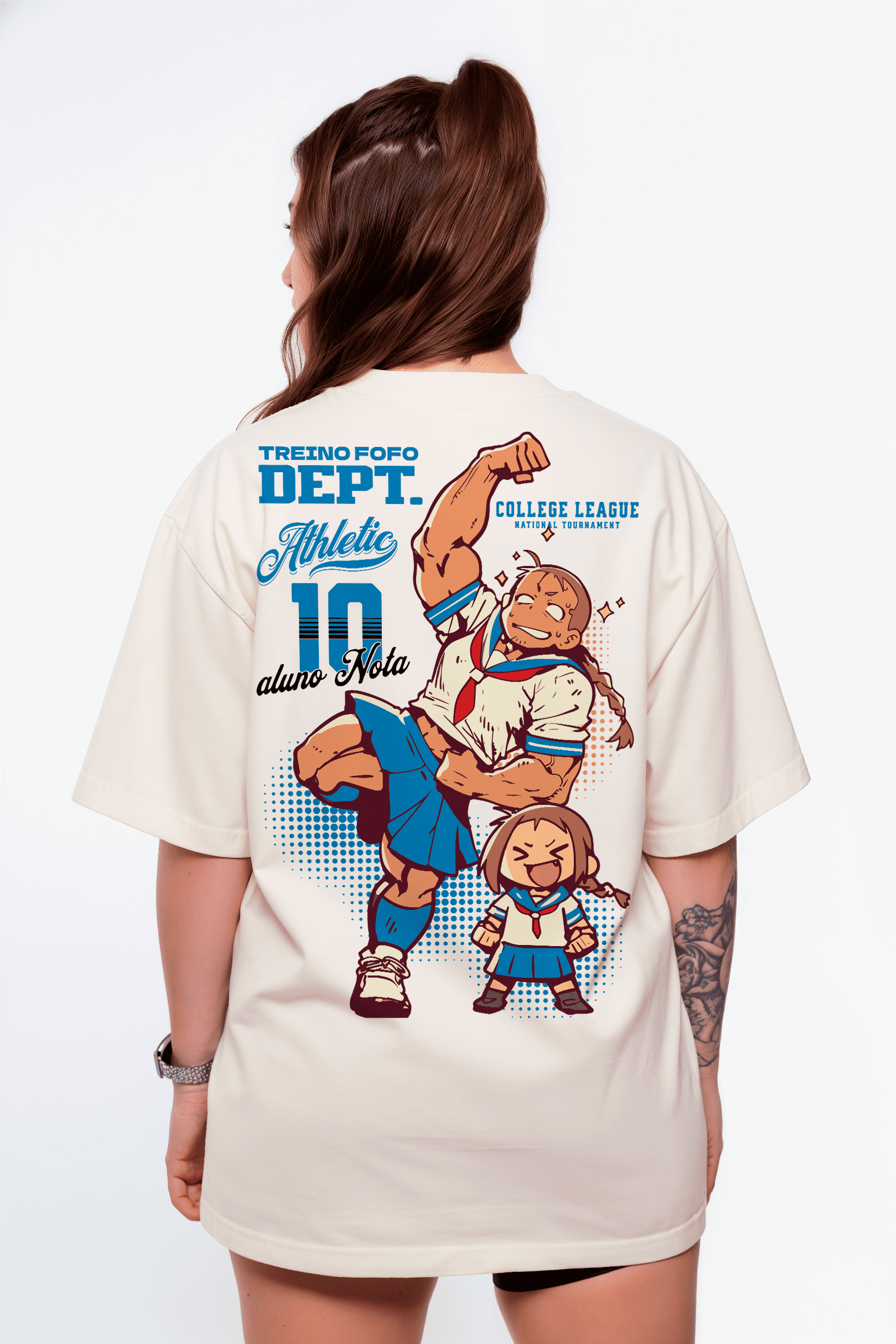 Camiseta Oversized "College Club" Freakside™