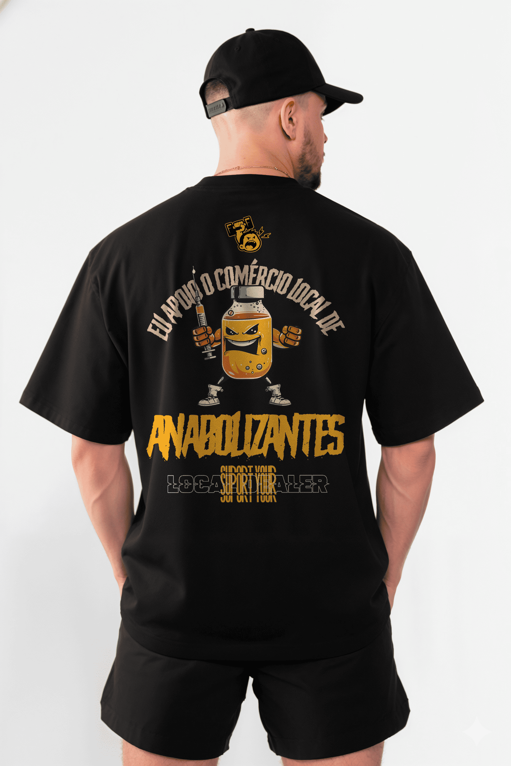 Camiseta Oversized "Comércio Local" Freakside™