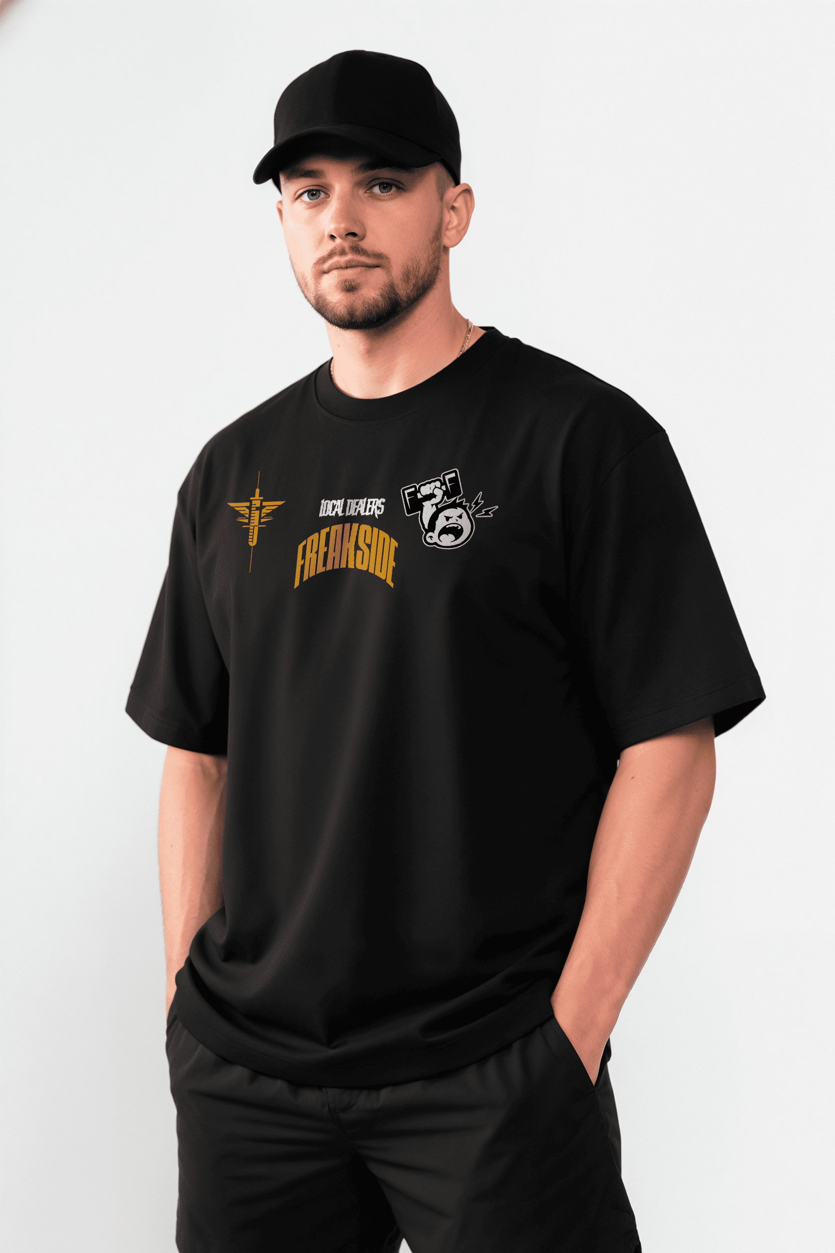 Camiseta Oversized "Comércio Local" Freakside™