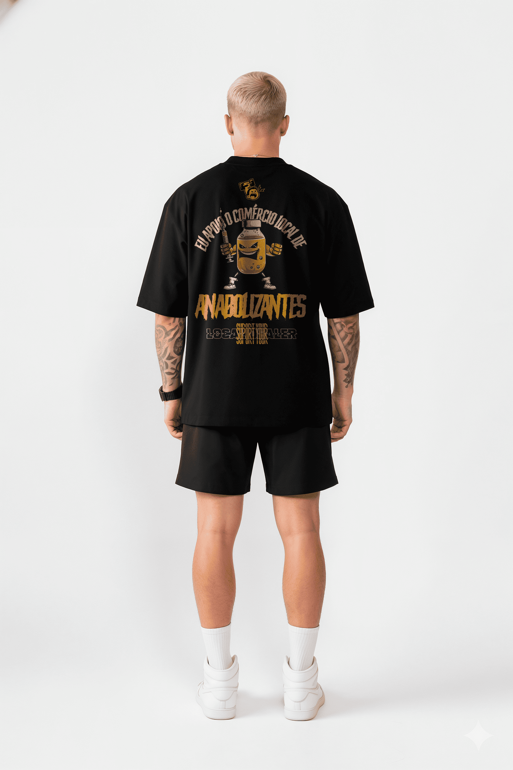 Camiseta Oversized "Comércio Local" Freakside™