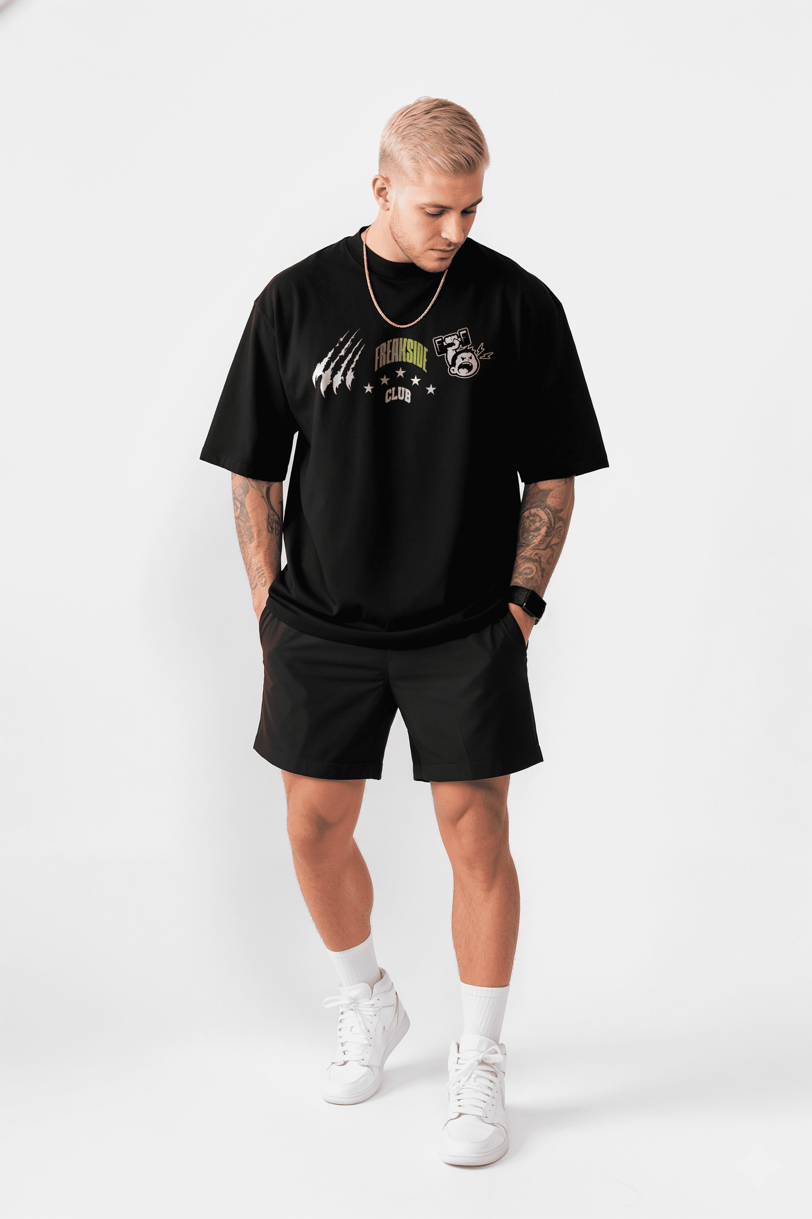 Camiseta Oversized "Dino Club" Freakside