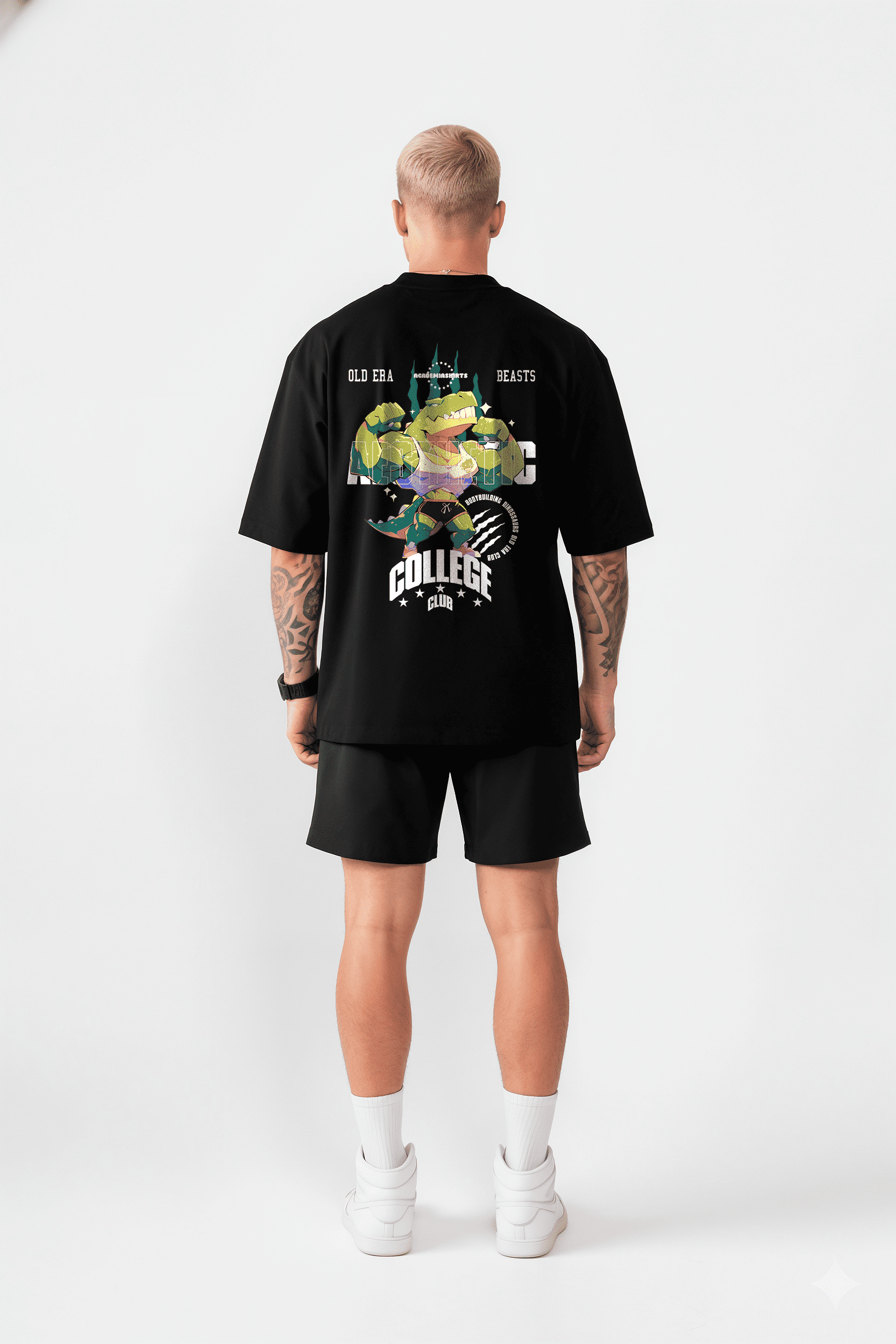 Camiseta Oversized "Dino Club" Freakside