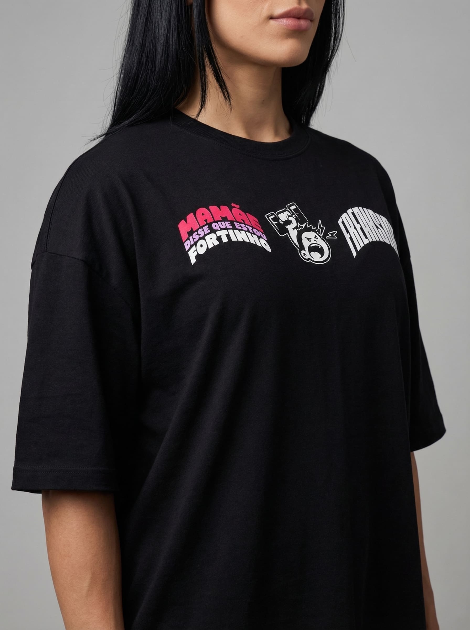 "Mamãe disse que estou fortinho" Freakside™ Oversized