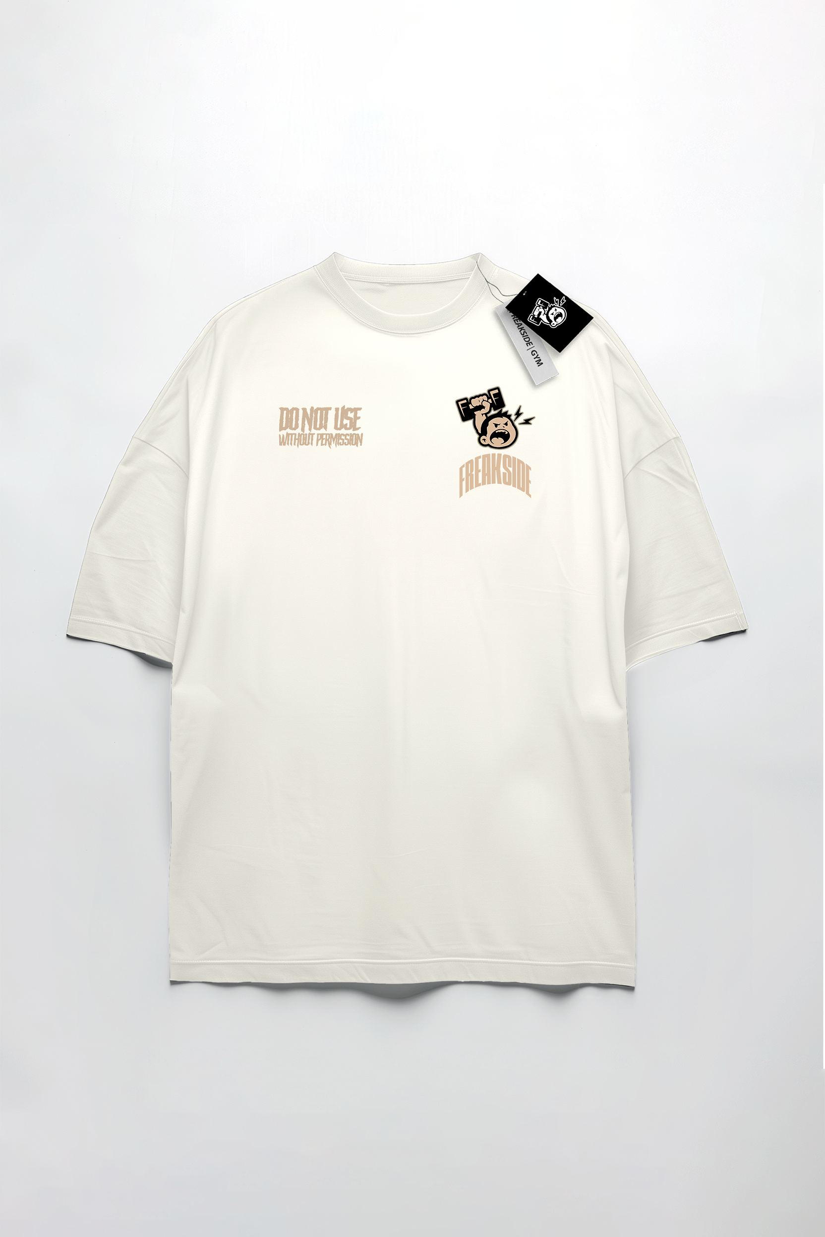 Camiseta Oversized "Nunca use esteroides" Freakside™