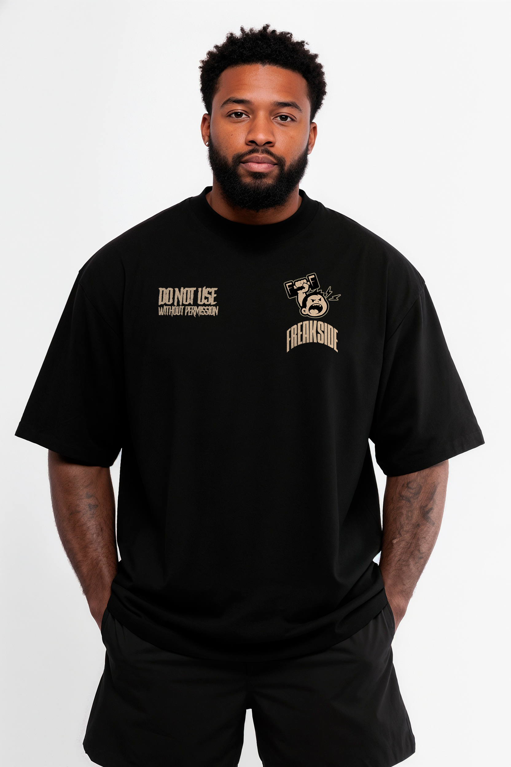 Camiseta Oversized "Nunca use esteroides" Freakside™