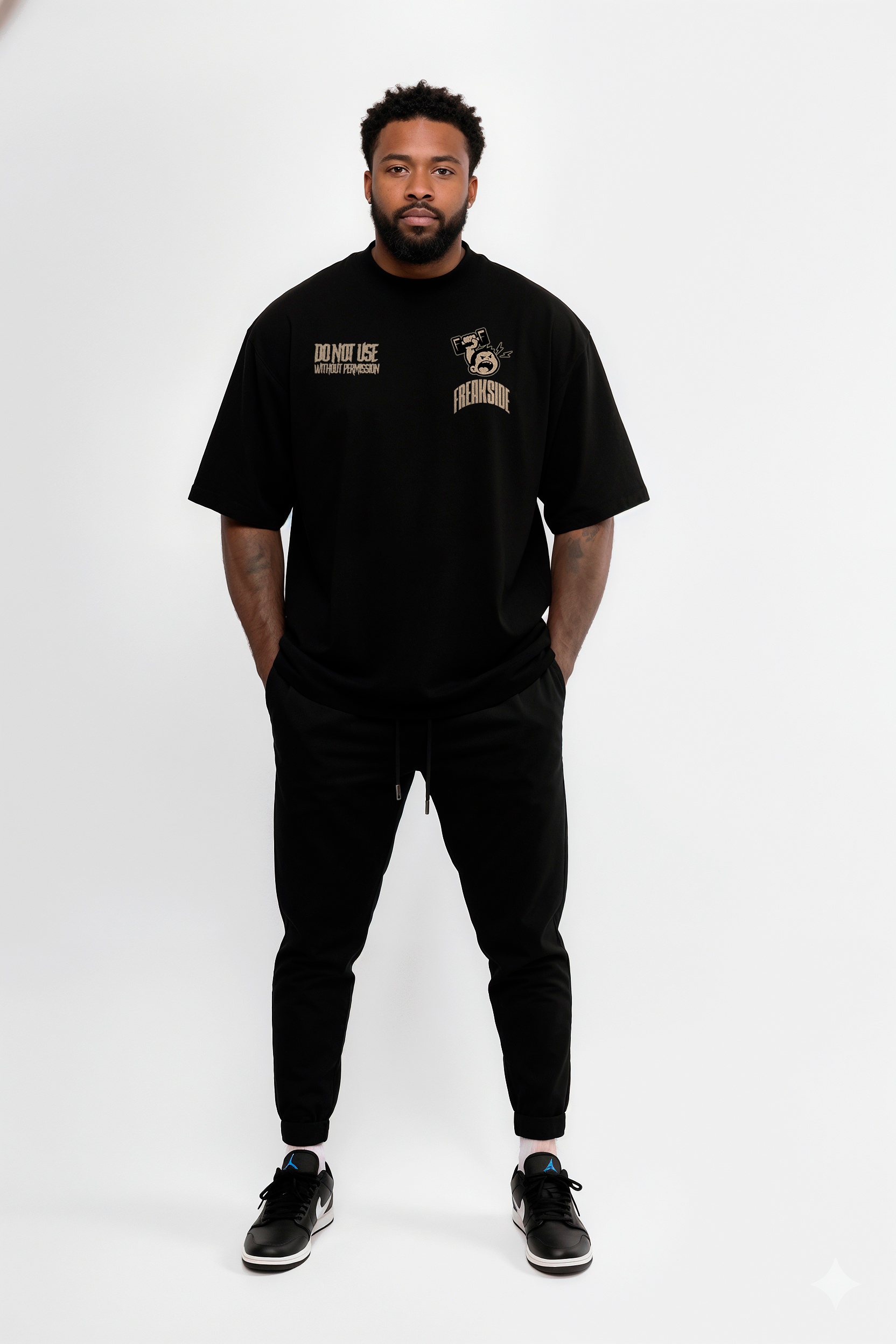 Camiseta Oversized "Nunca use esteroides" Freakside™