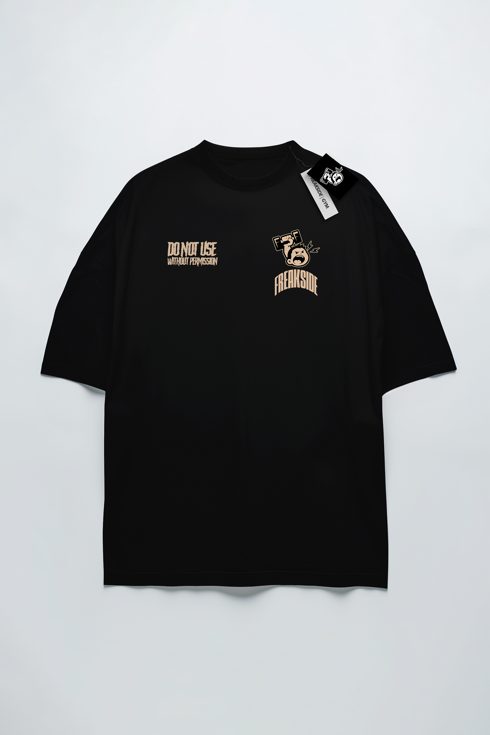 Camiseta Oversized "Nunca use esteroides" Freakside™