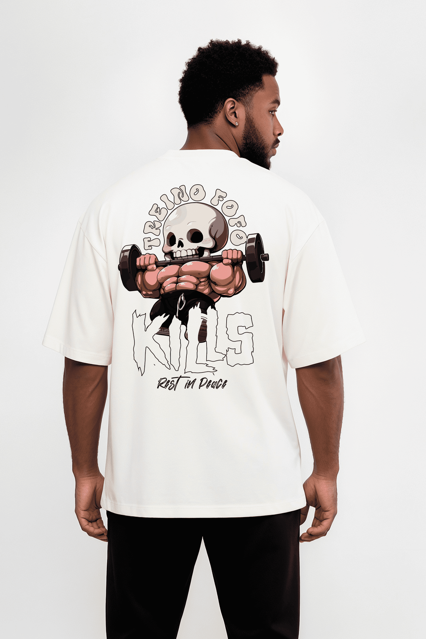 Camiseta Oversized "Treino Fofo Kills" Freakside™