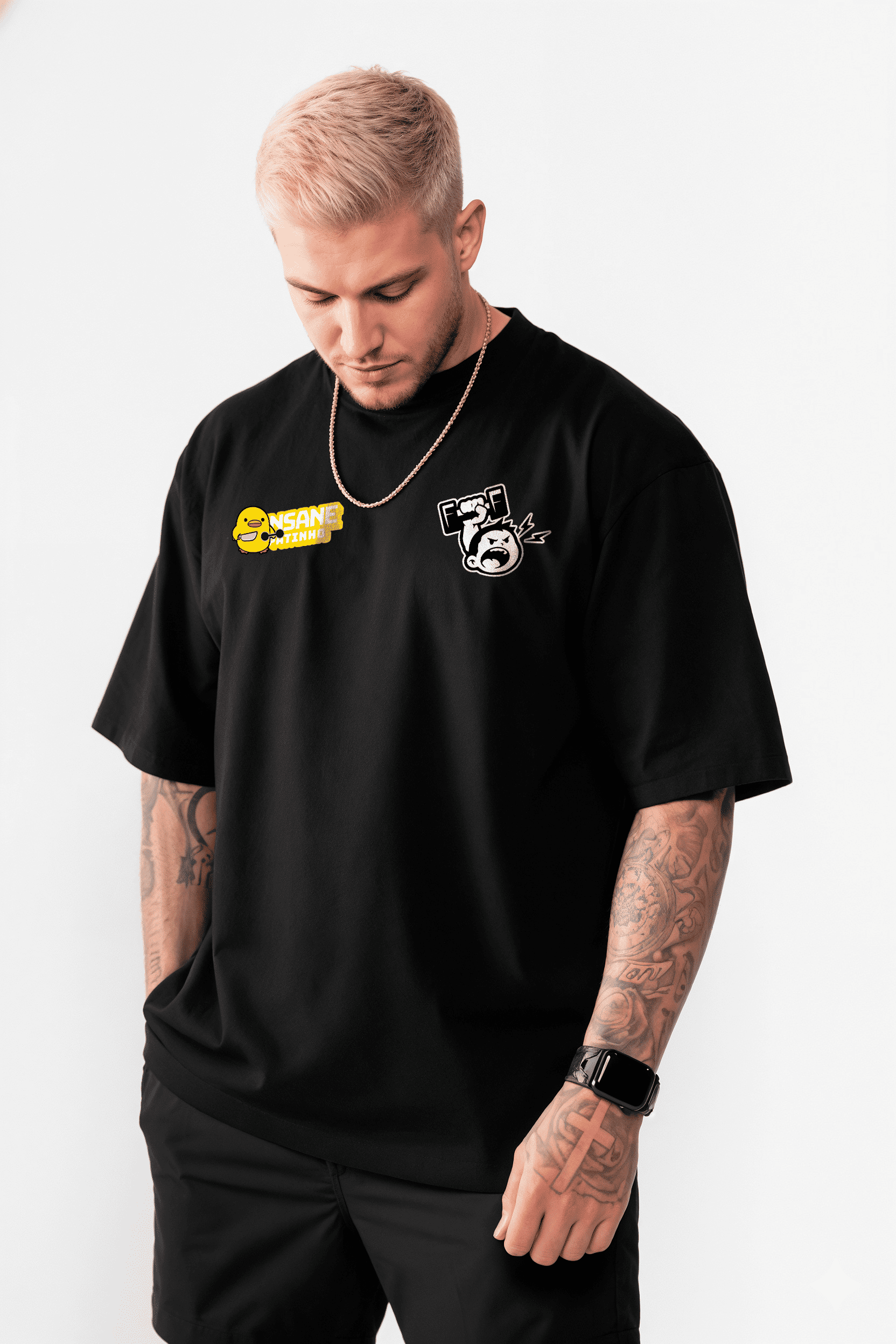 Camiseta Oversized "Treino para manter a Sanidade " Freakside™