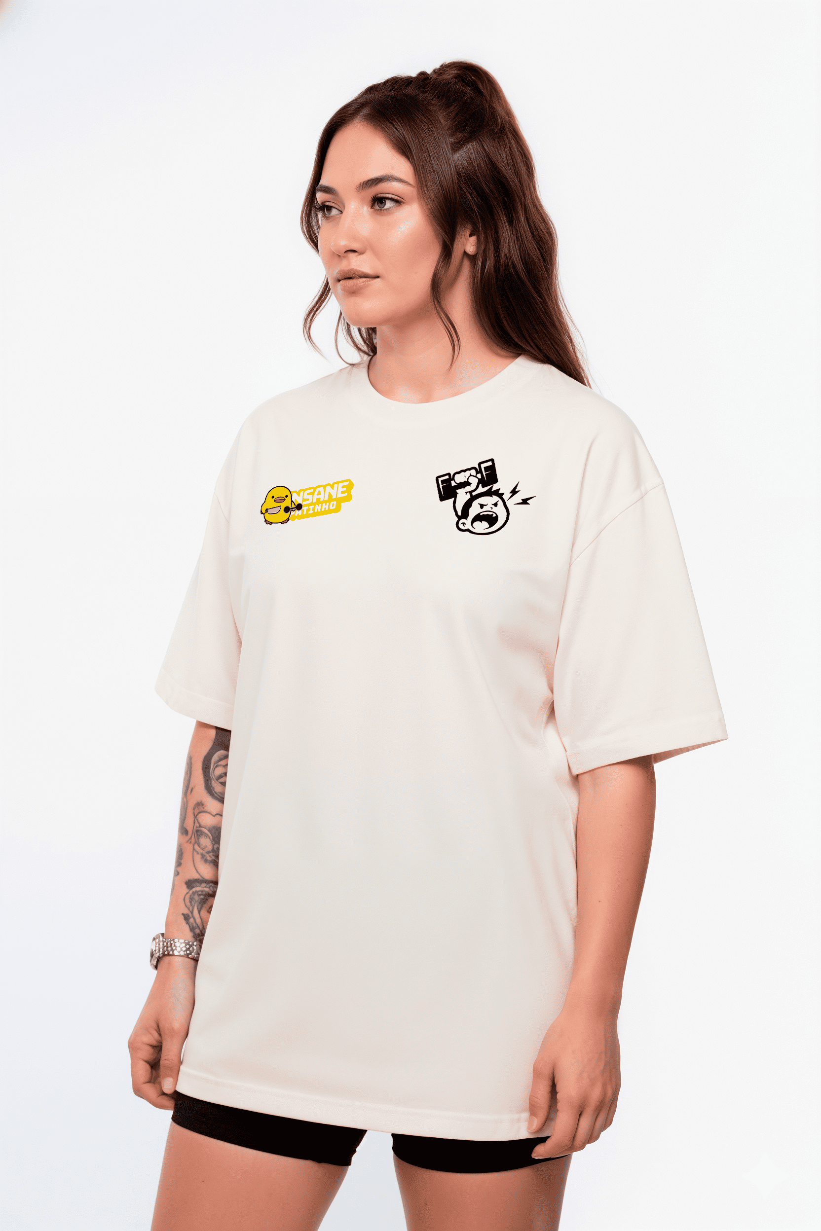 Camiseta Oversized "Treino para manter a Sanidade " Freakside™