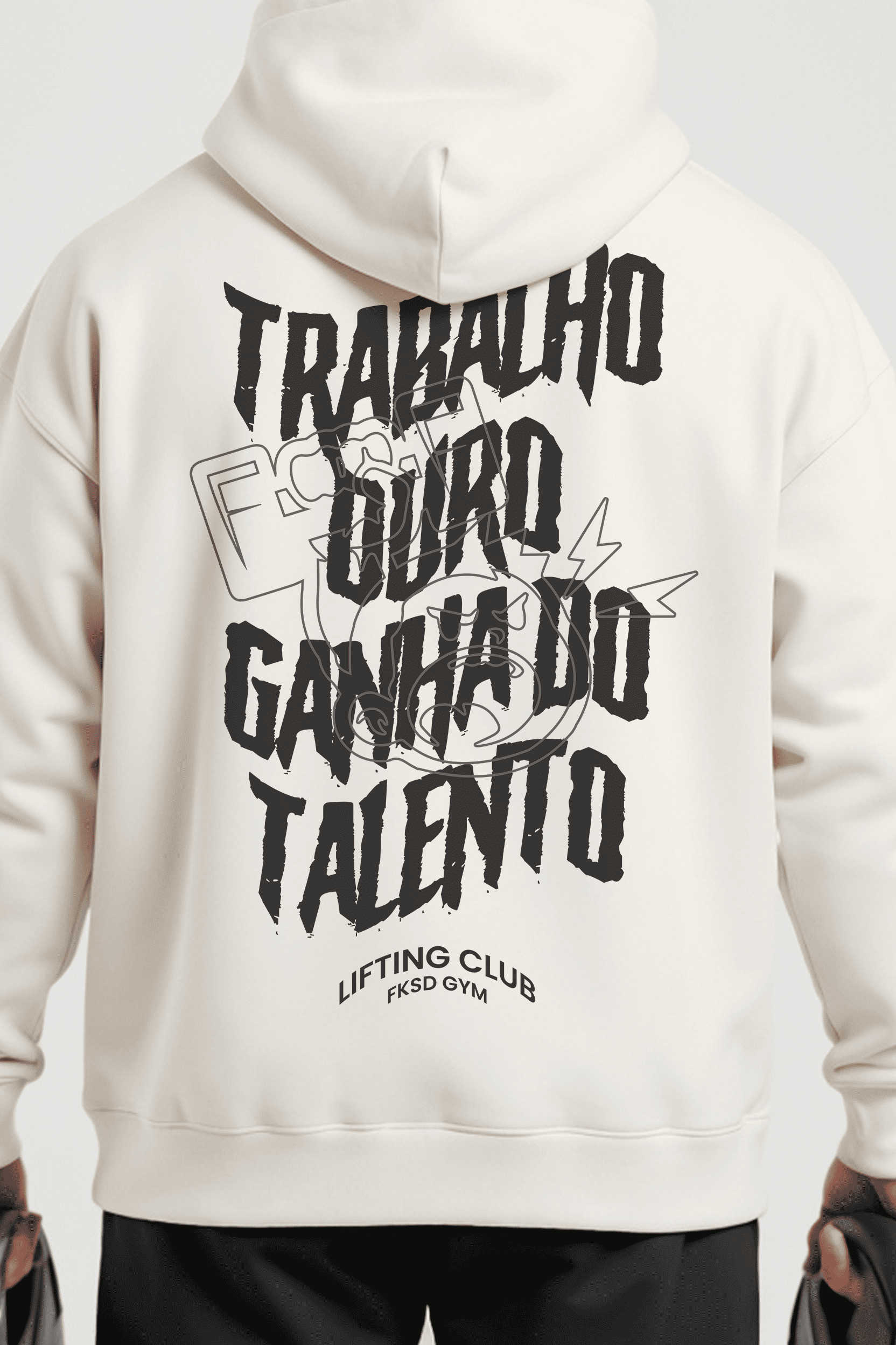 Moletom de treino "Trabalho Duro Ganha do Talento"  Freakside
