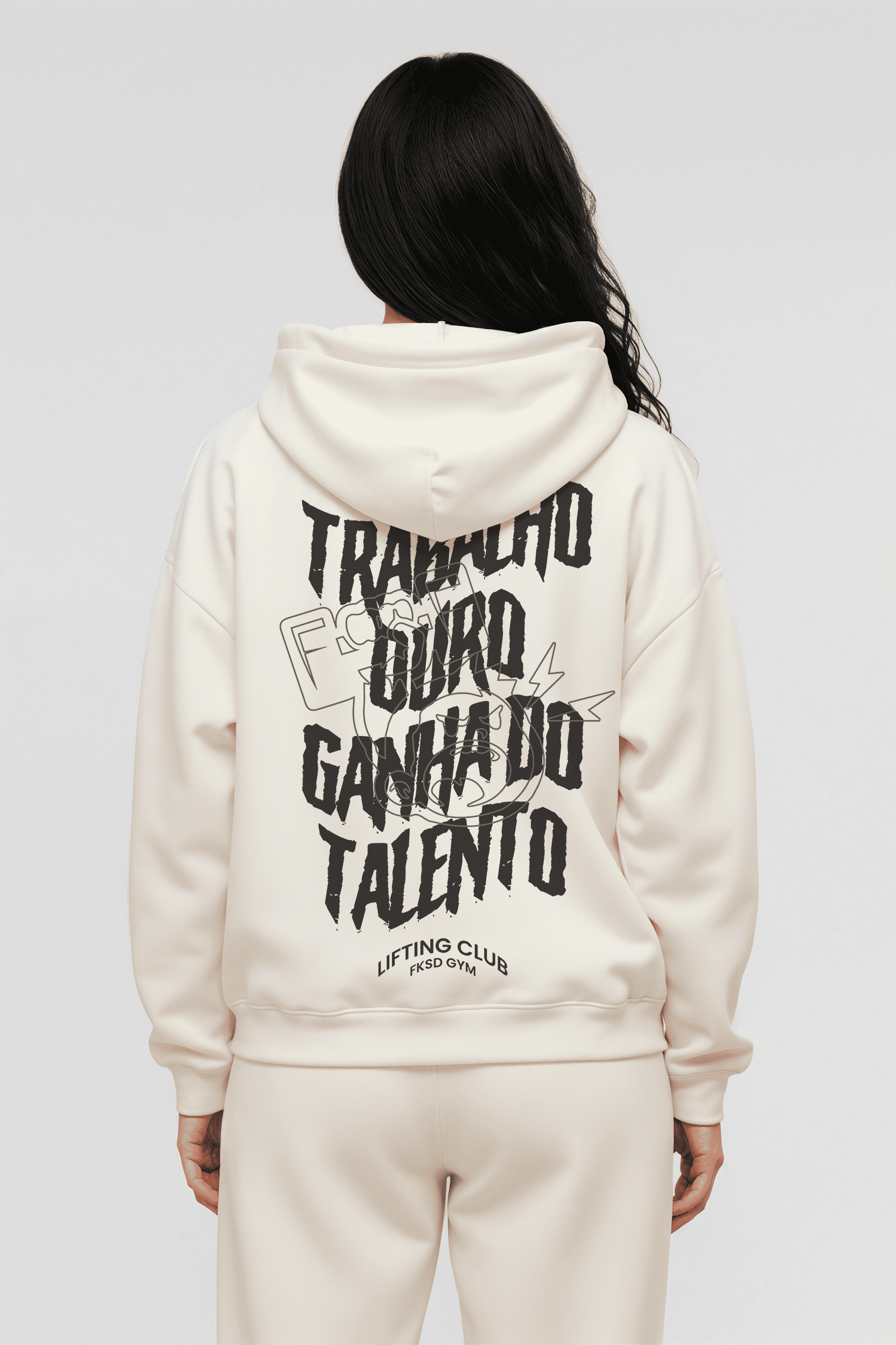 Moletom de treino "Trabalho Duro Ganha do Talento"  Freakside