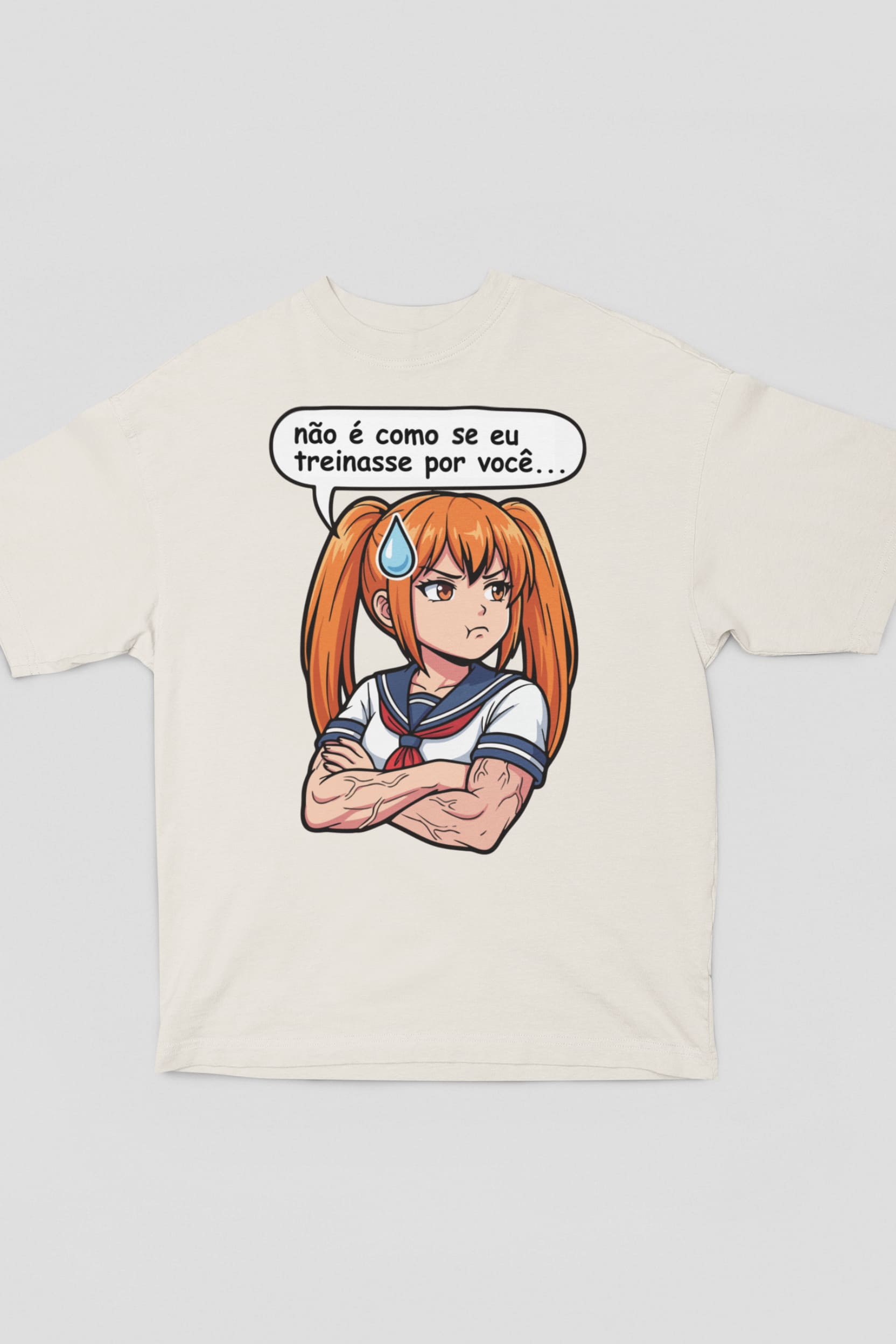 Camiseta Oversized "Não é como se eu treinasse por você..." Freakside